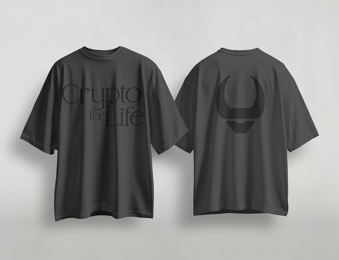 Crypto for Life Official Unisex Tee | Black on Black