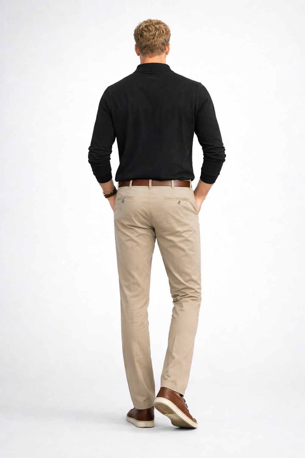 Polo ML en piqué de coton