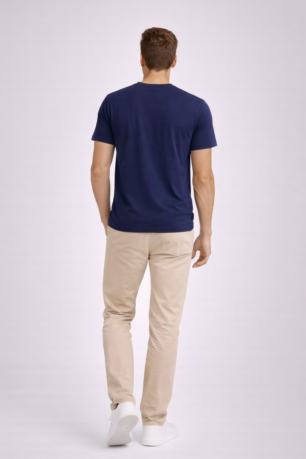 T-shirt minimal à col ras-du-cou