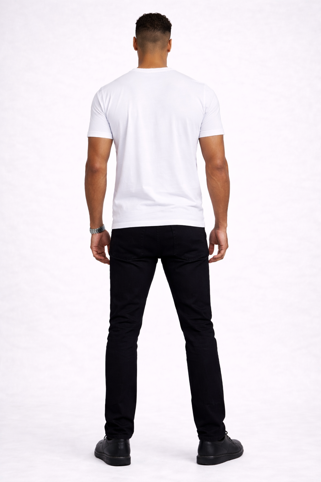 T-shirt minimal à col ras-du-cou