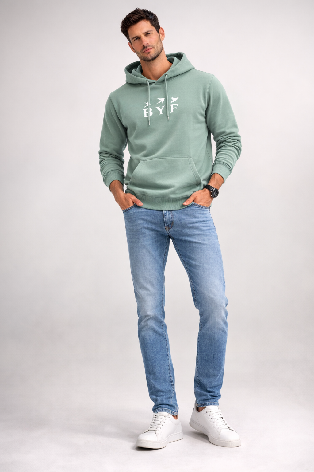 Sweat à capuche en molleton