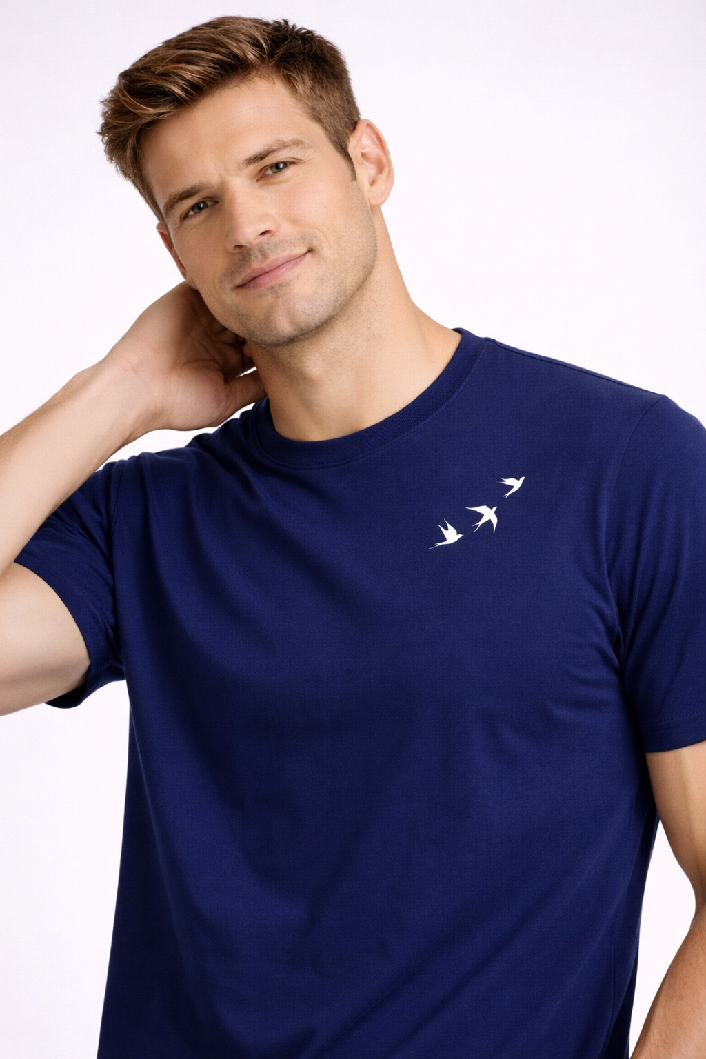 T-shirt minimal à col ras-du-cou