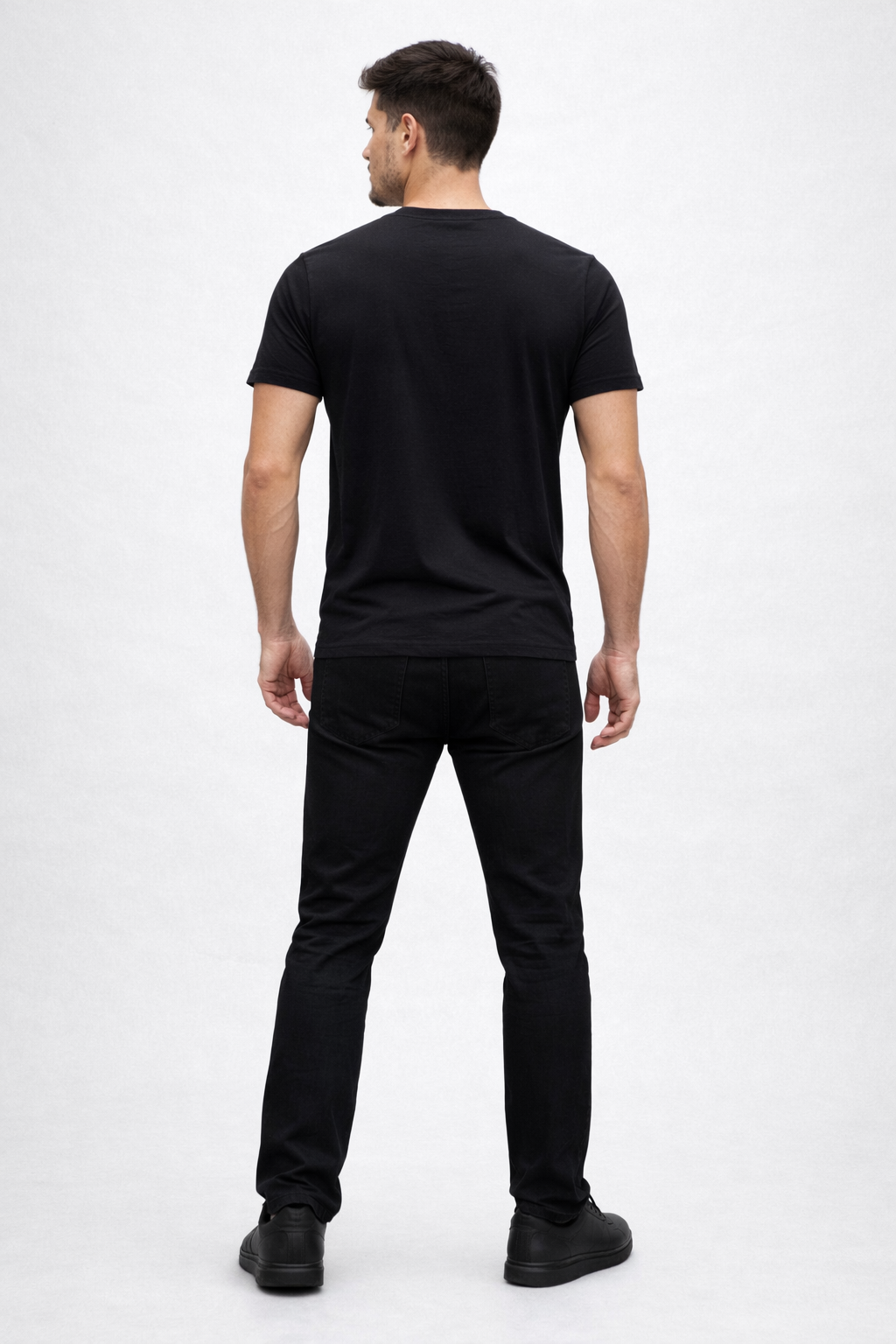 T-shirt minimal à col ras-du-cou