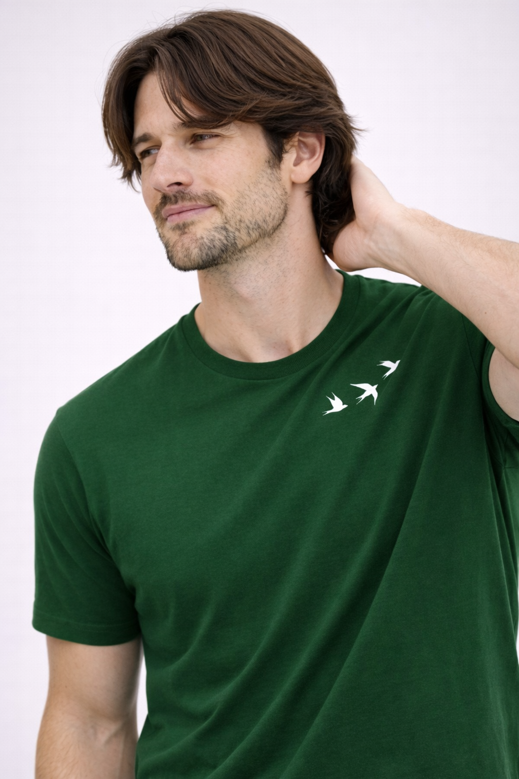 T-shirt minimal à col ras-du-cou