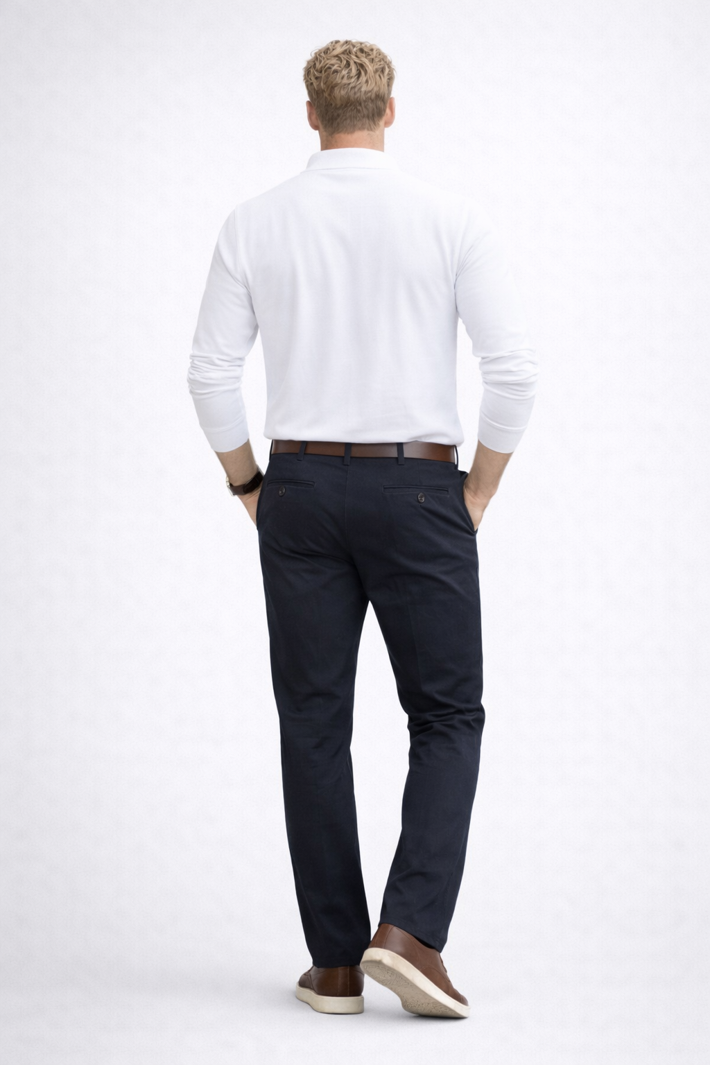 Polo ML en piqué de coton