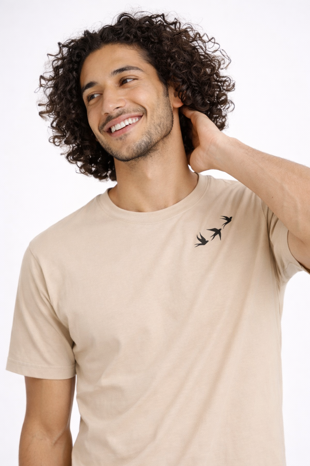 T-shirt minimal à col ras-du-cou