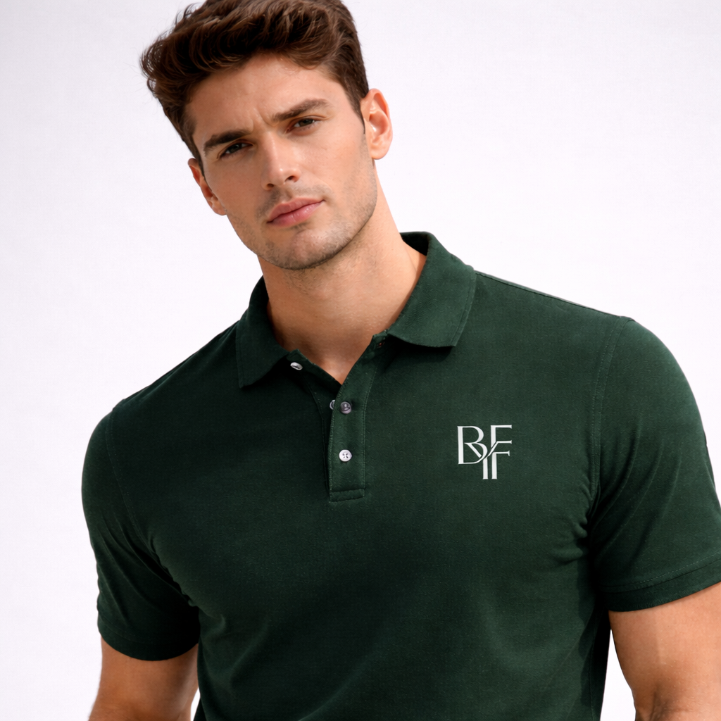 Polo en piqué de coton