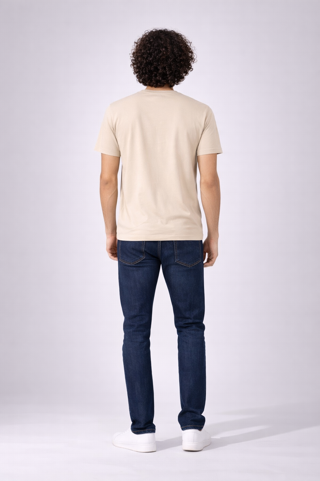 T-shirt minimal à col ras-du-cou