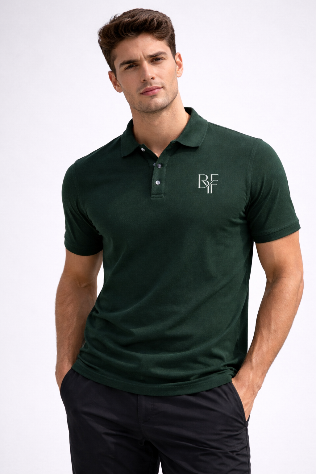 Polo en piqué de coton