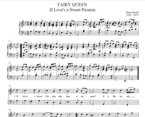 If Love's a Sweet Passion (Fairy Queen) - Henry Purcell