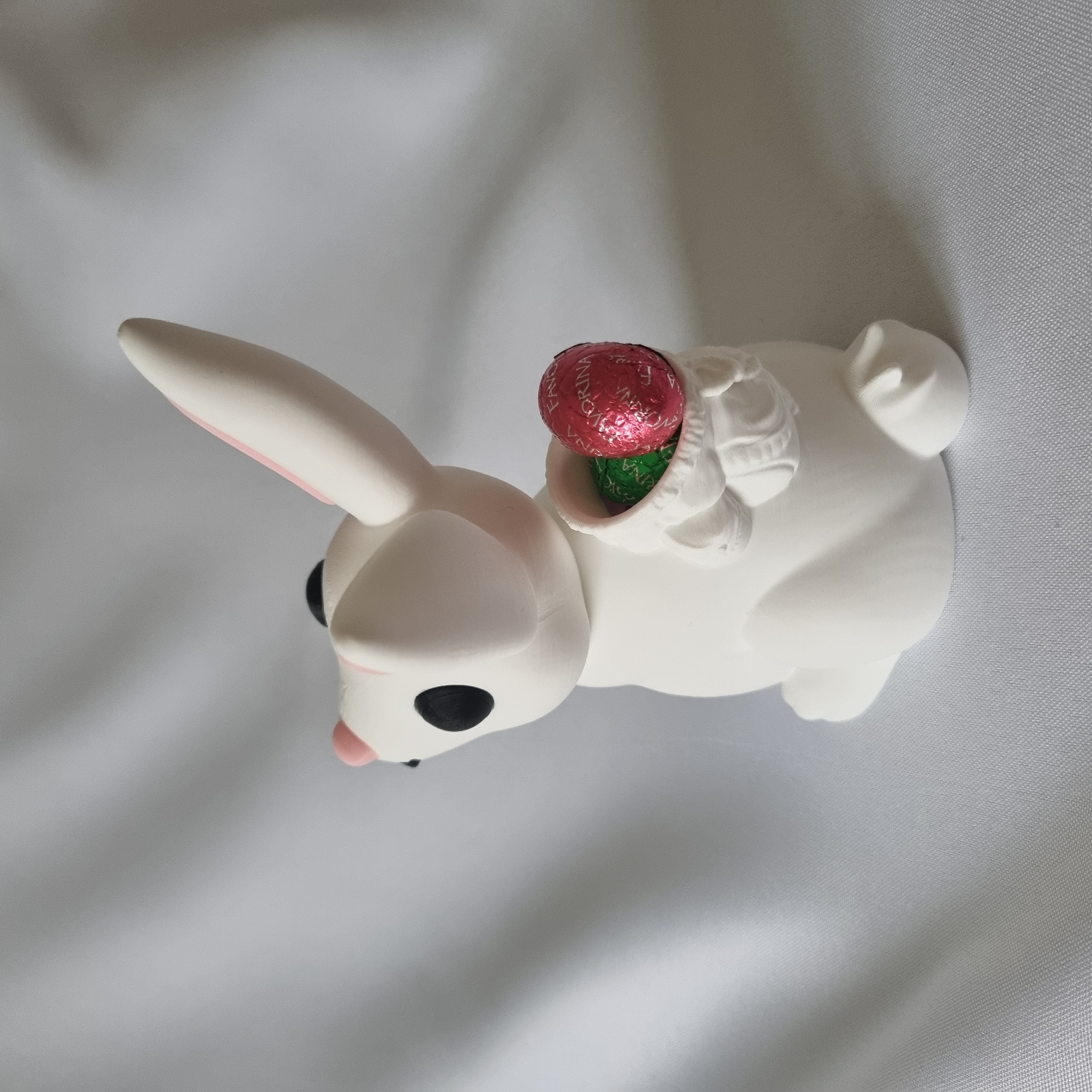 Lapin porte-chocolats personnalisé