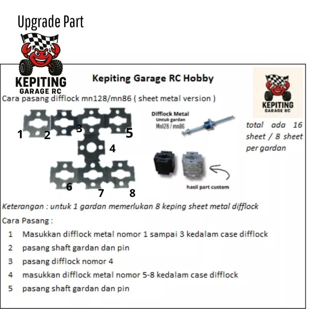 Differential Lock (Difflock) MN128/MN86