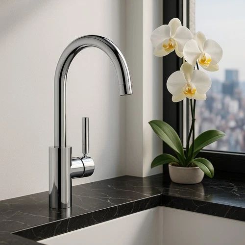 Grifo de cocina cromado