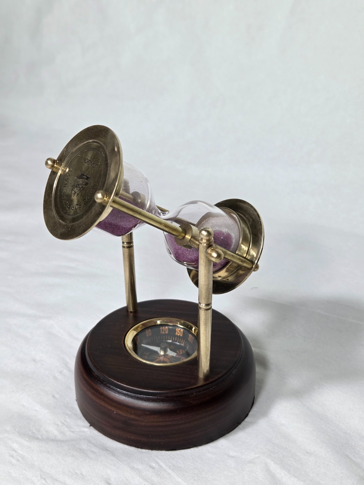 Vintage Hourglass Table Clock