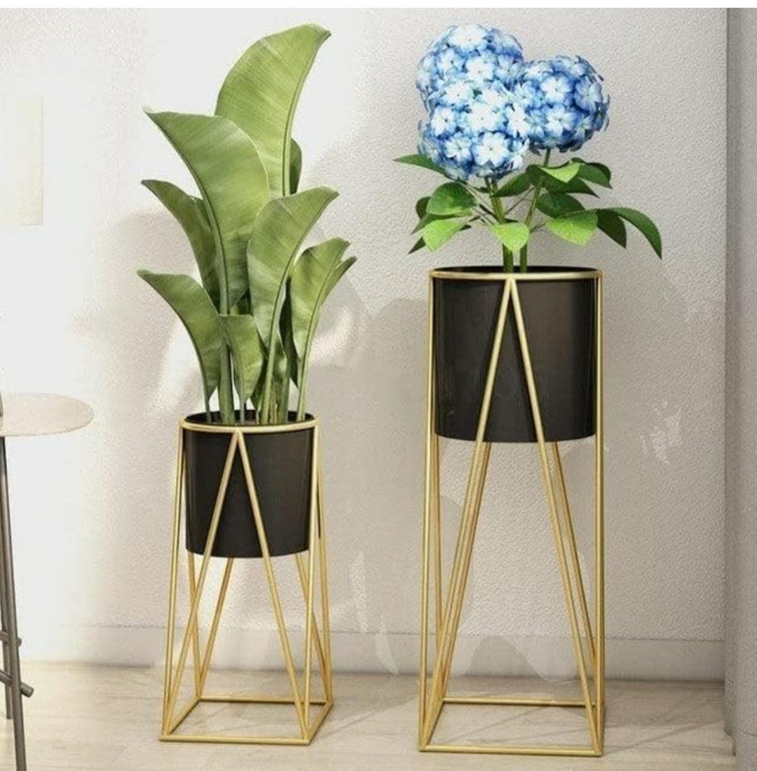 Gold Frame Plant Stands