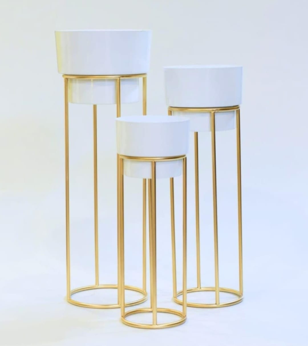 Modern Planter Stand Set