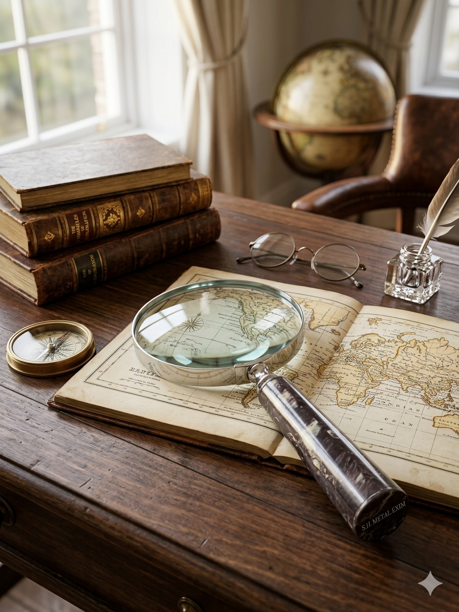 A tribute to the golden age of discovery magnifying glass
