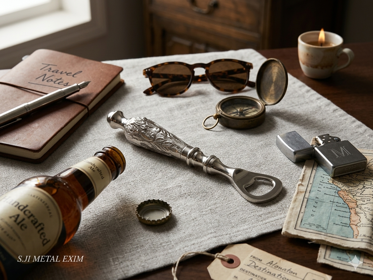 Ornate Silver-Finish Victorian Bottle Opener