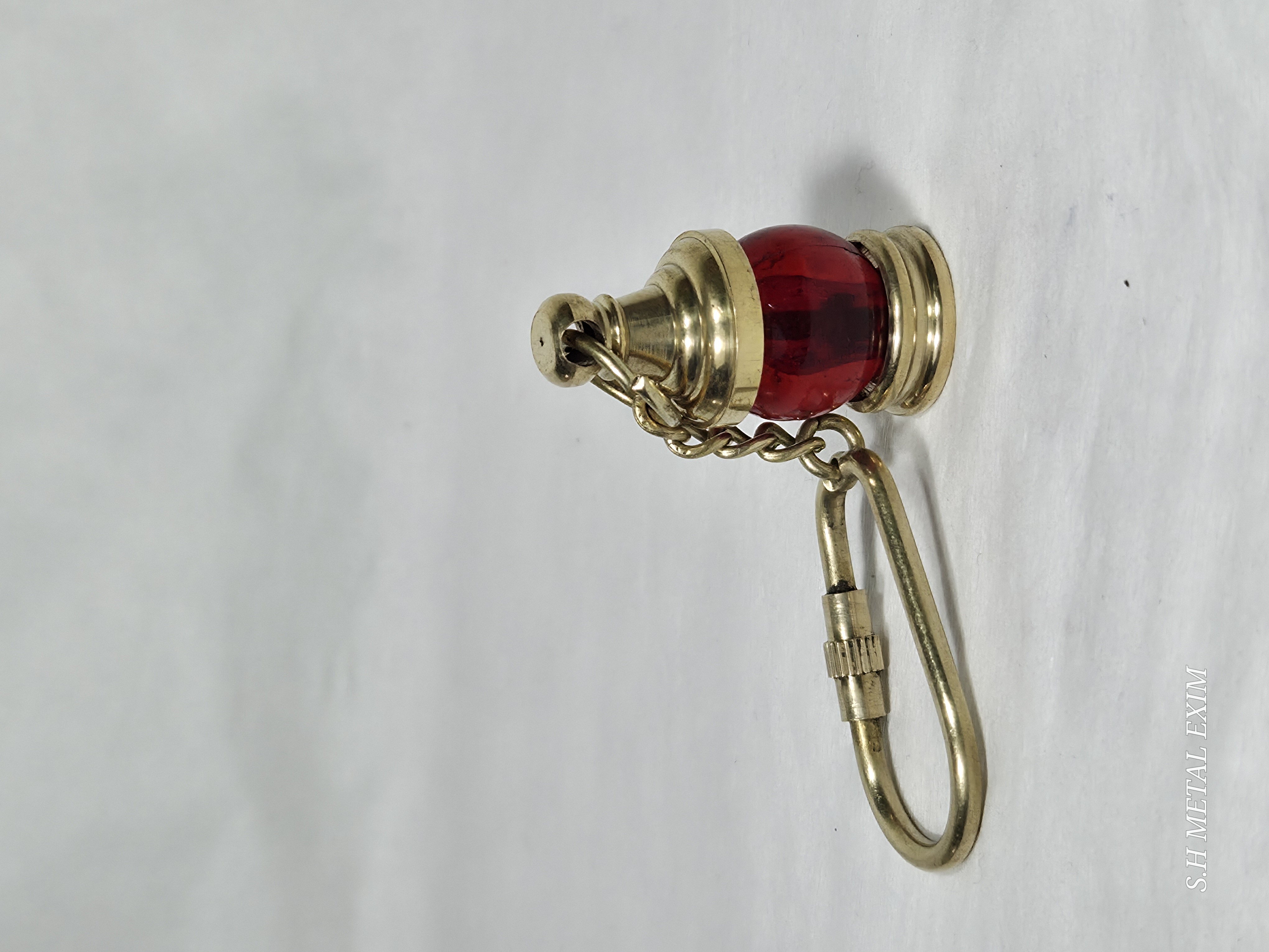 Vintage Nautical Red Lantern Keychain