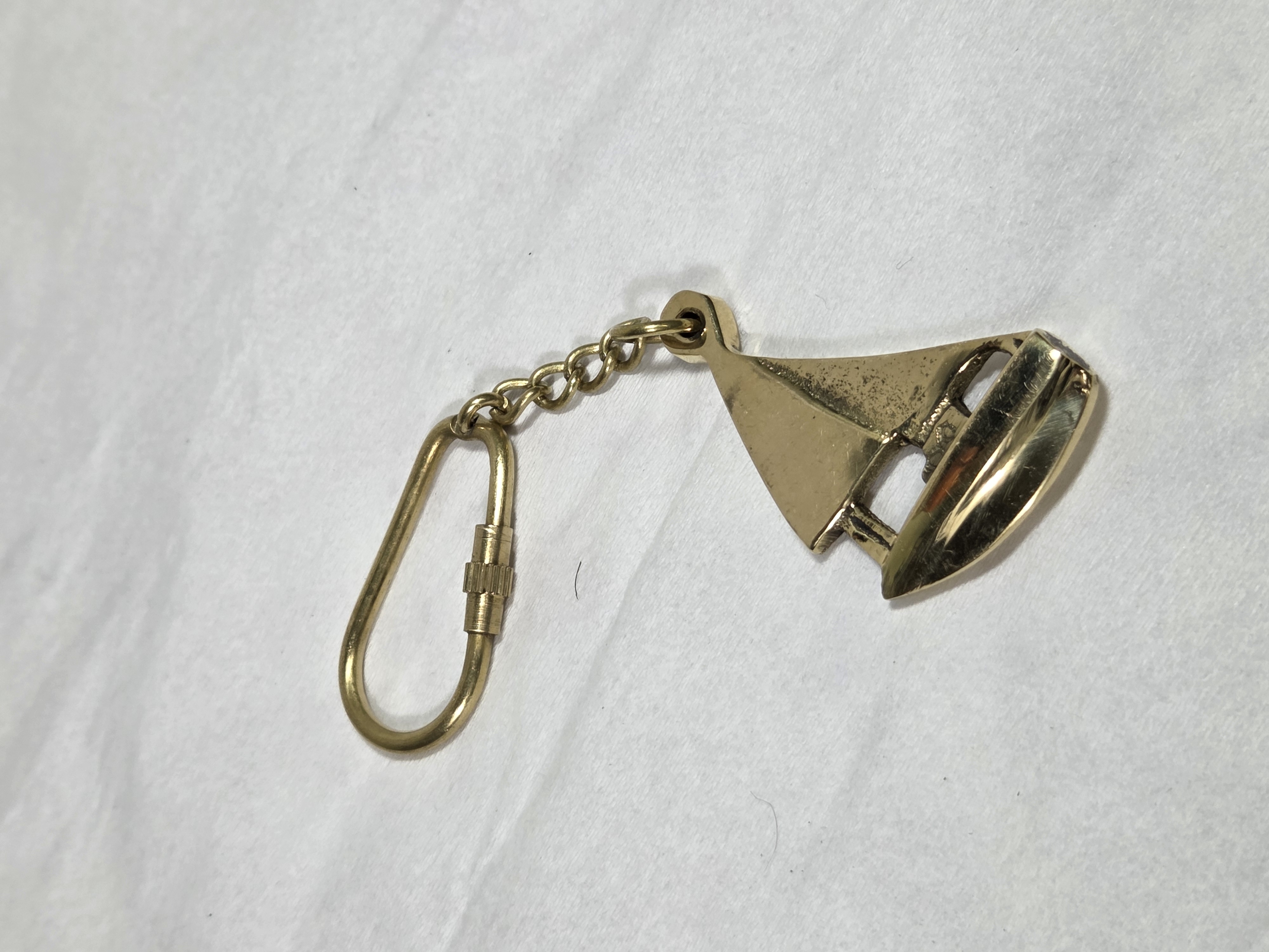 Solid Brass Sailboat Keychain – The Voyager’s Keepsake
