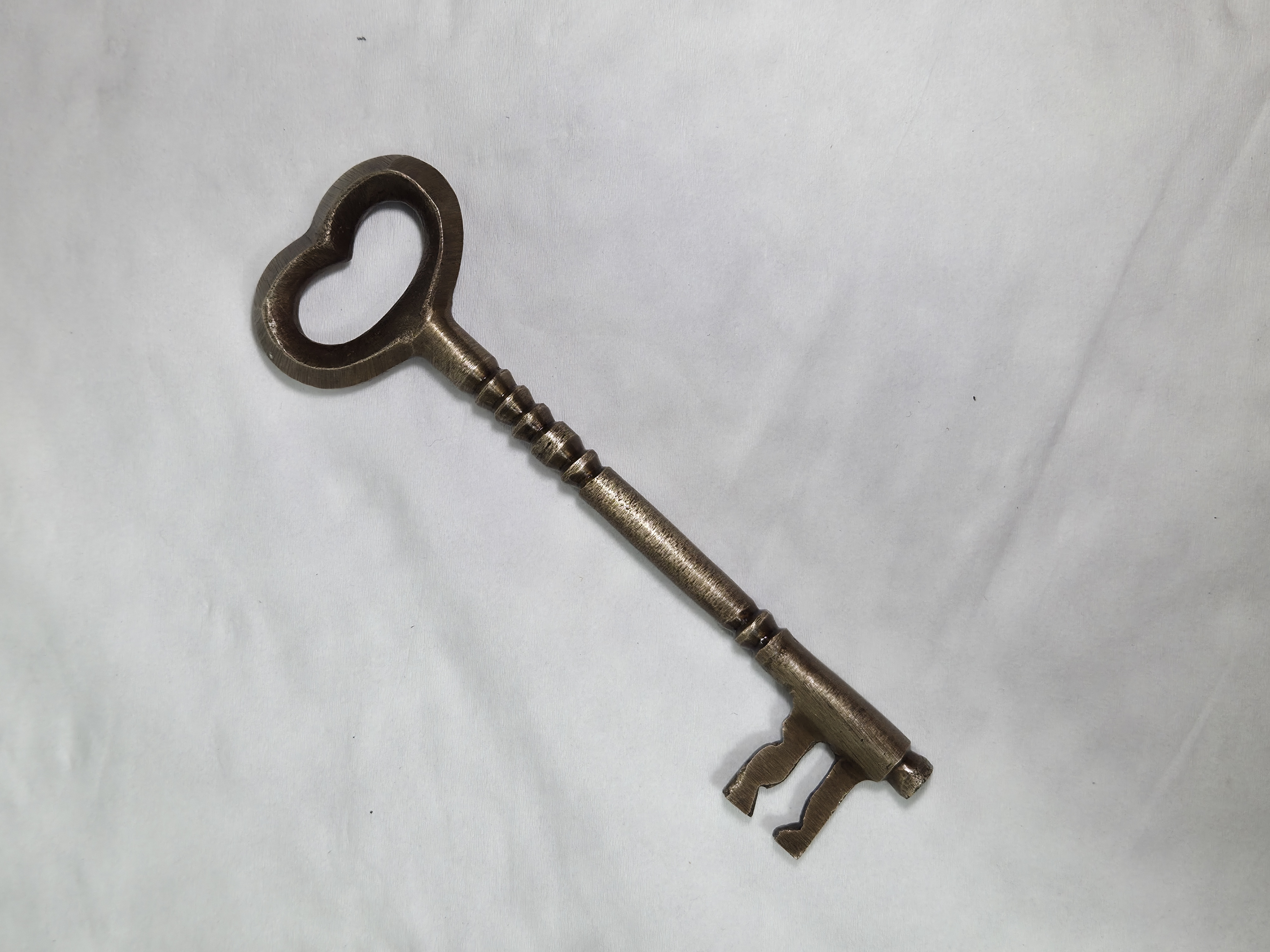 Heart-Topped Antique Skeleton Key Bottle Opener