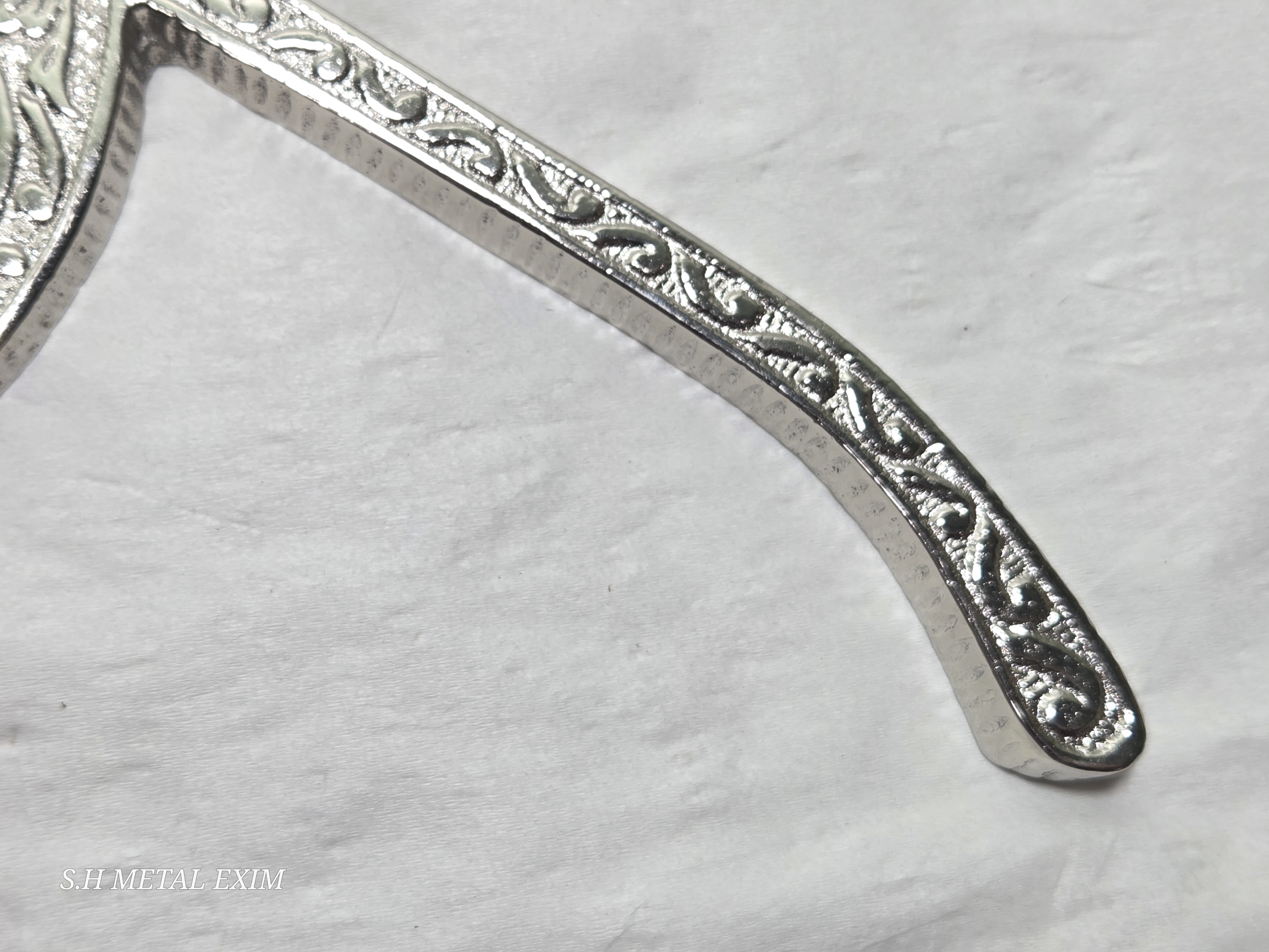 Ornate Silver Handheld Magnifying Glass