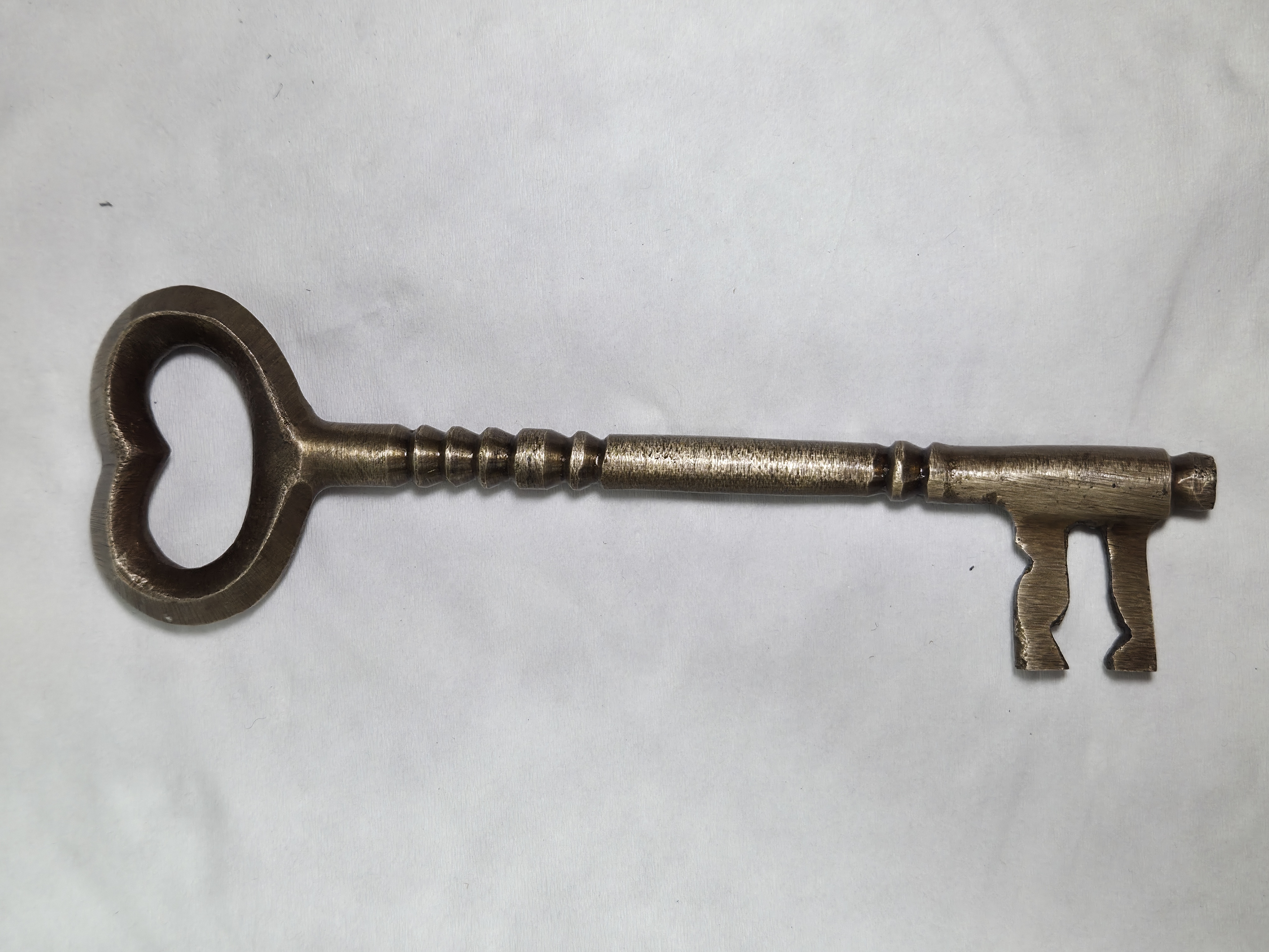 Heart-Topped Antique Skeleton Key Bottle Opener