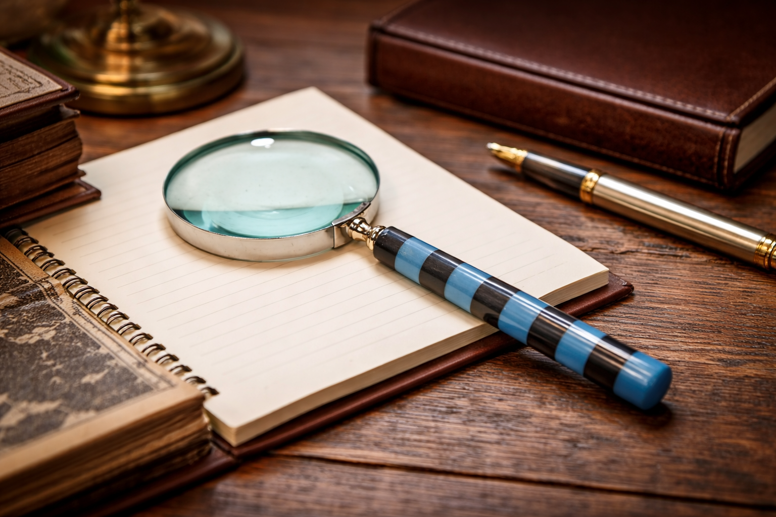 Elegant Vintage Style patterned Magnifying Glass for Desk & Study