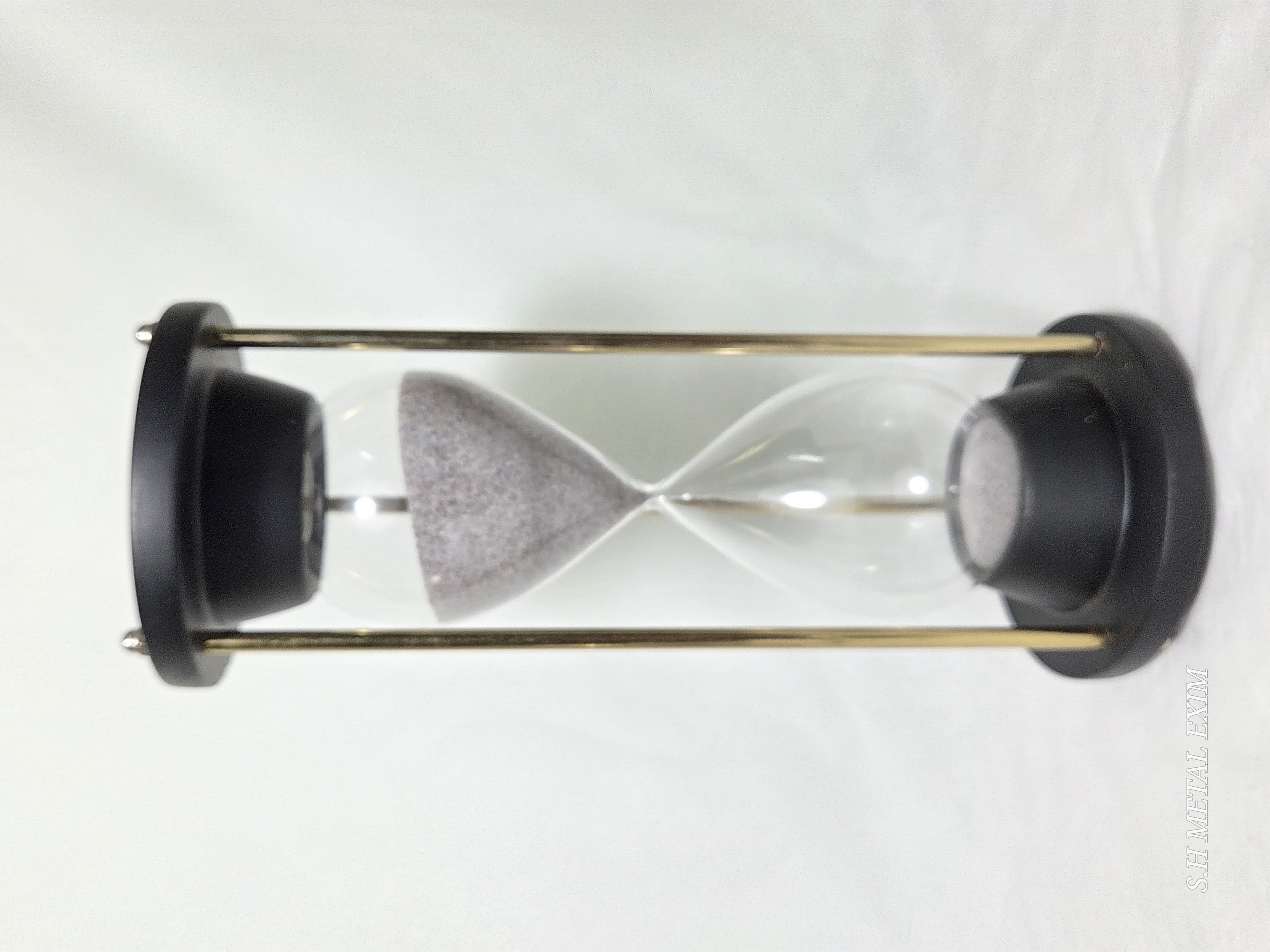 Matte Black Hourglass or Sand Timer