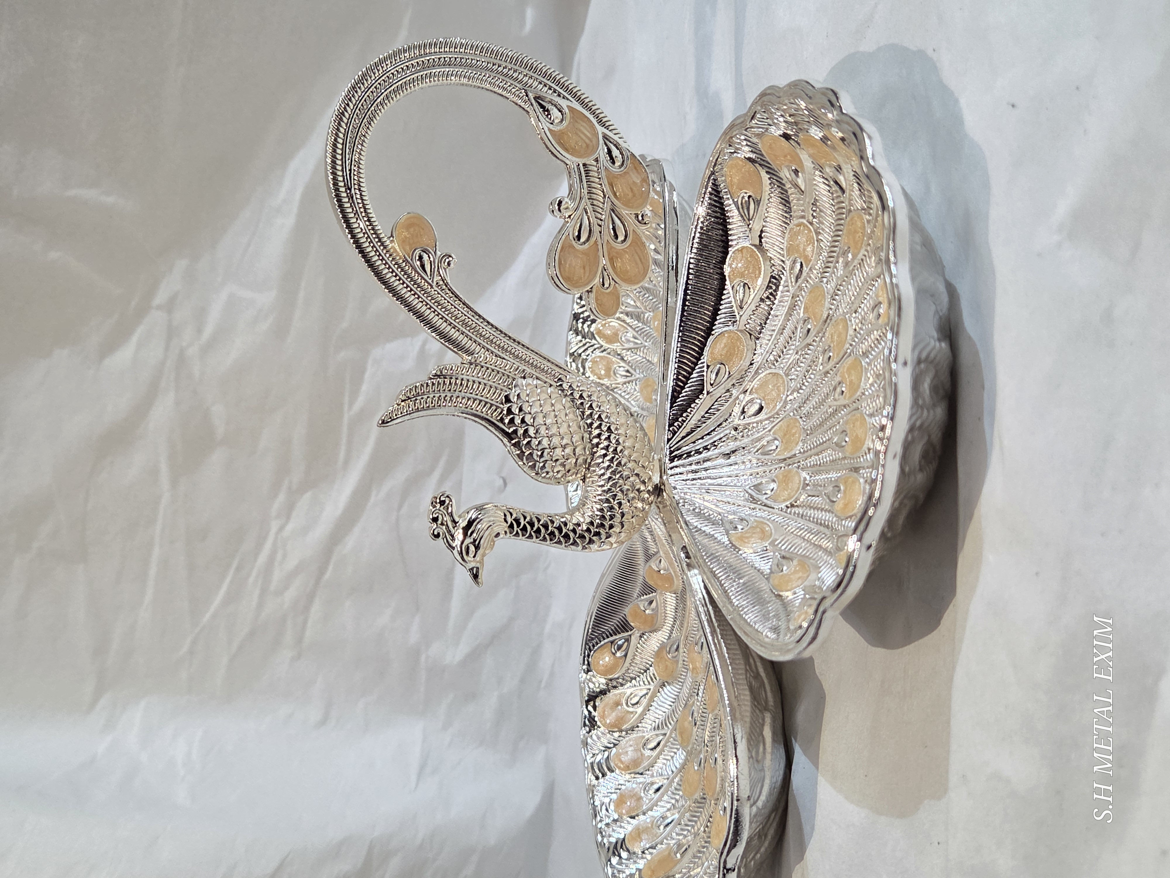 Graceful Peacock Treasure Tray