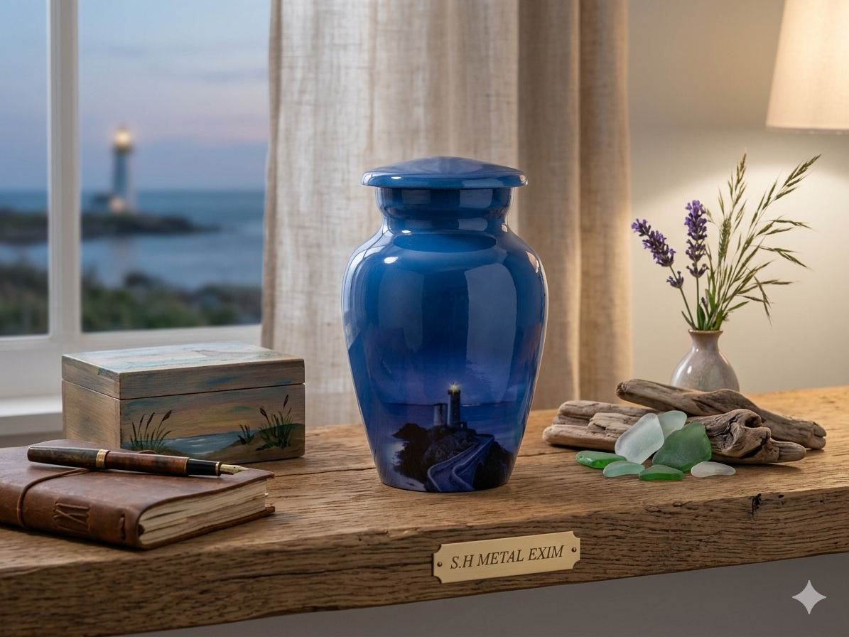 Guiding Light: The light house Urn