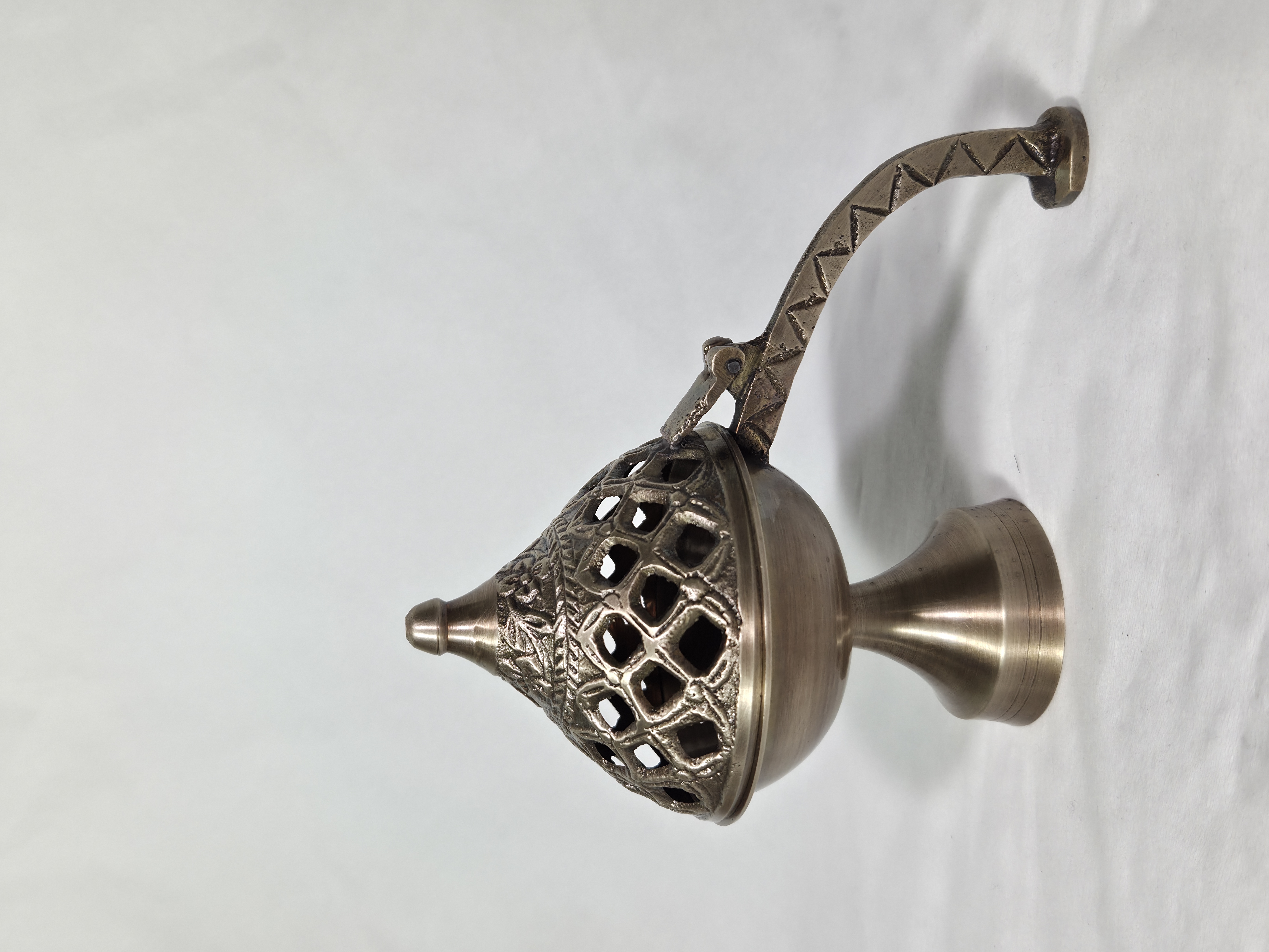 Handcrafted Brass Lattice Incense Burner – The Sanctuary Chalice