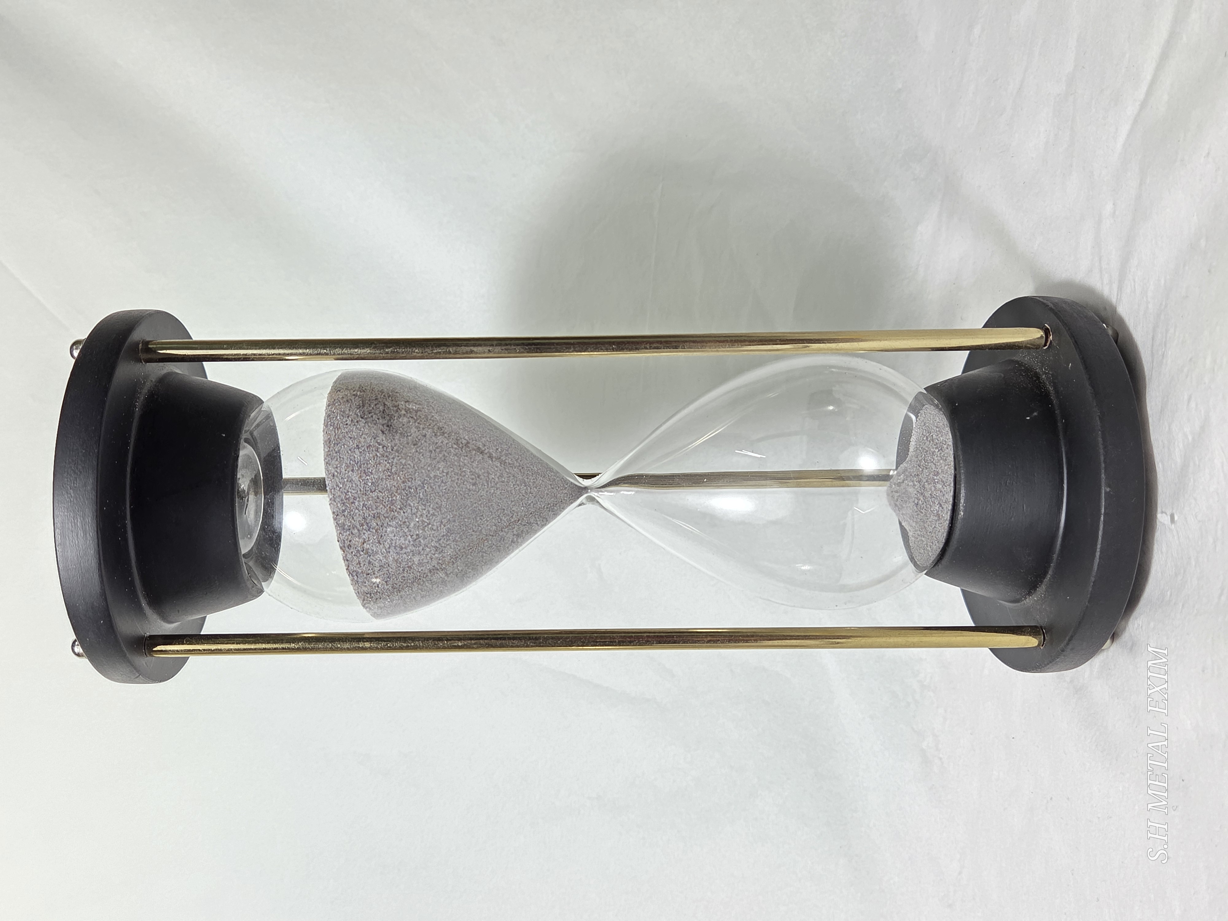 Matte Black Hourglass or Sand Timer