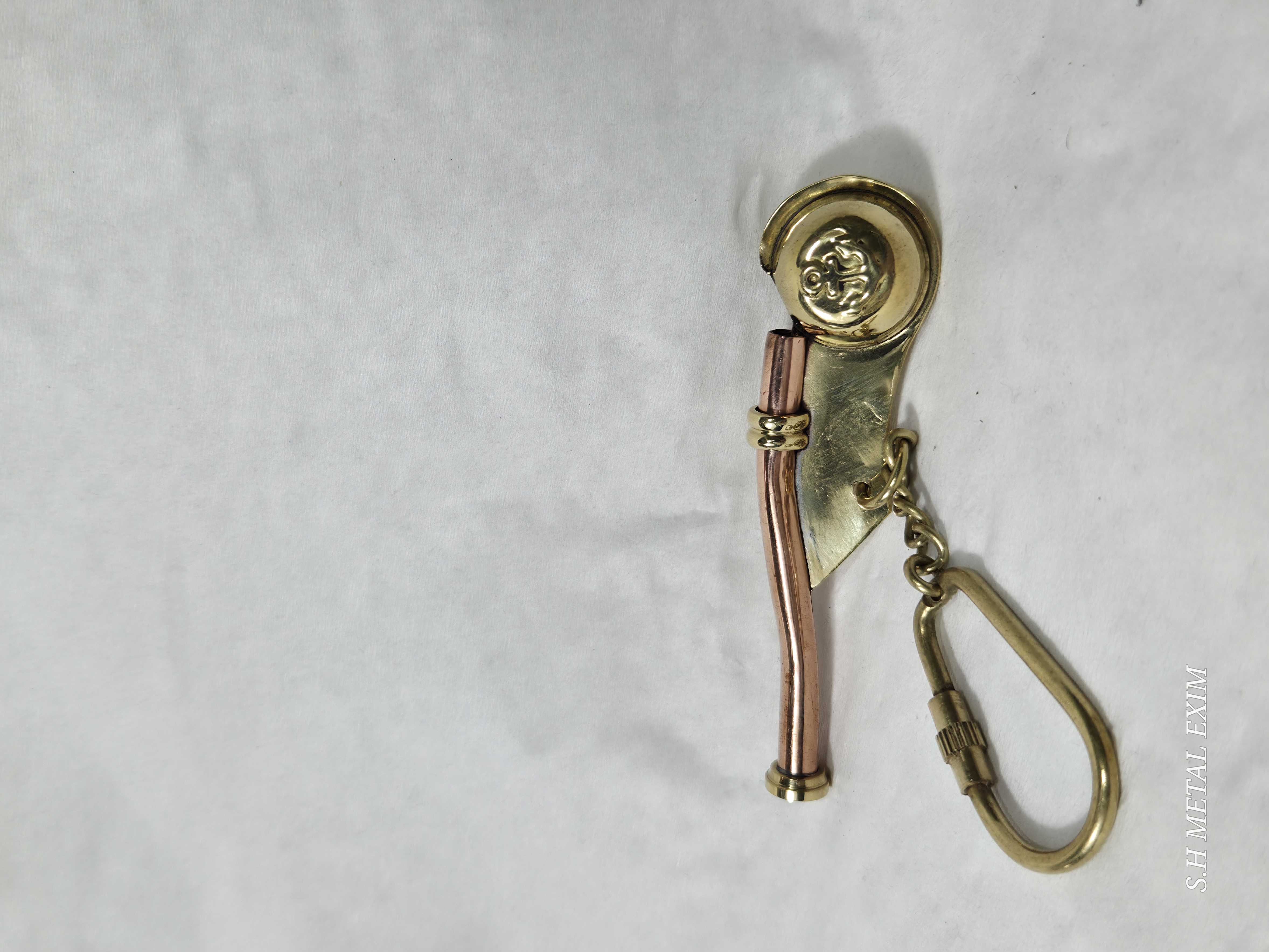 Authentic Brass & Copper Boatswain’s whistle Keychain – The Admiral’s Signal