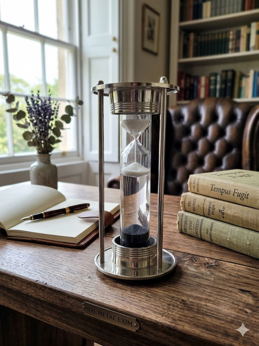 Dual-Chamber Polished & Floating Hourglass