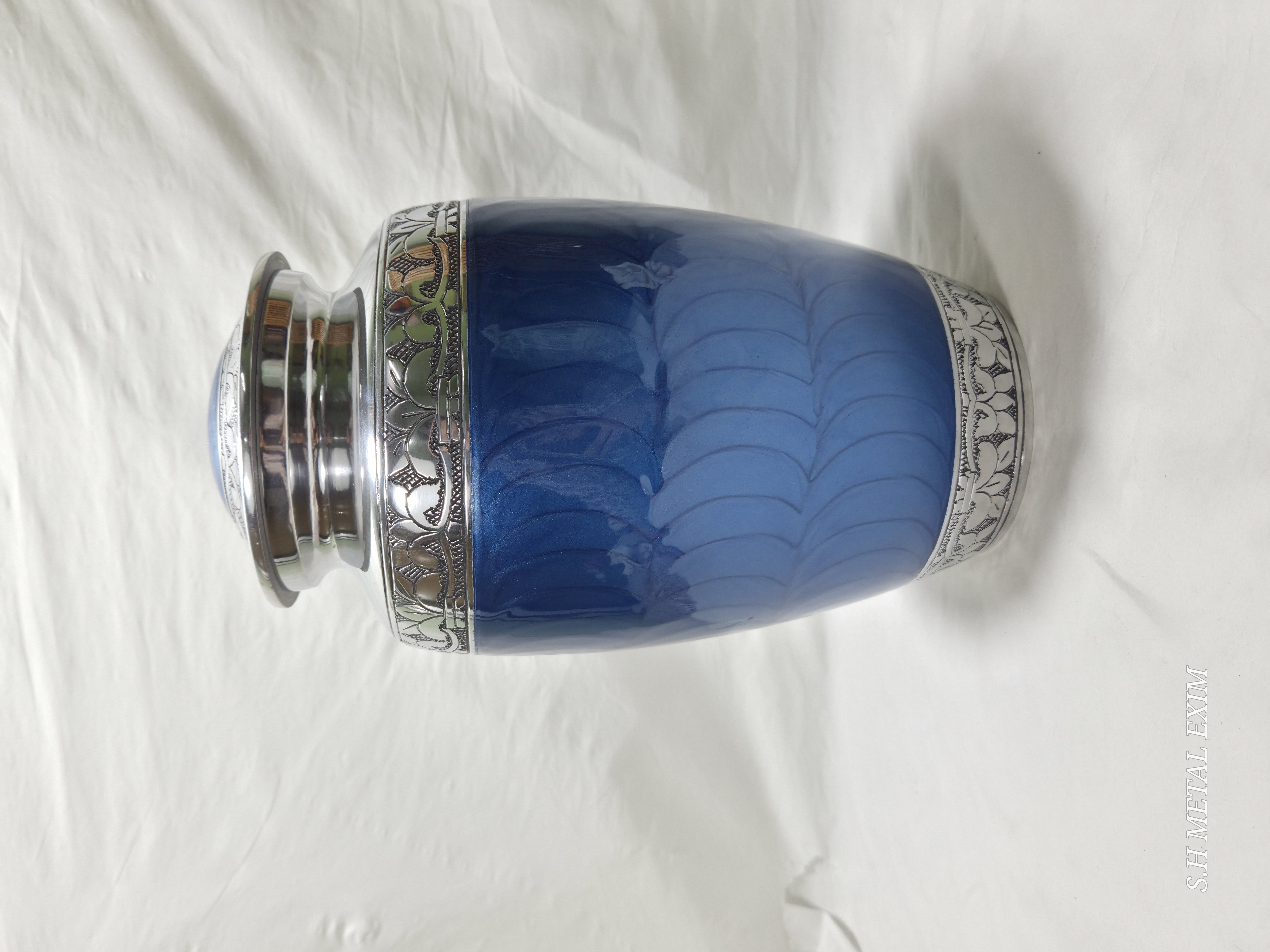 Eternal Serenity blue and silver Urn
