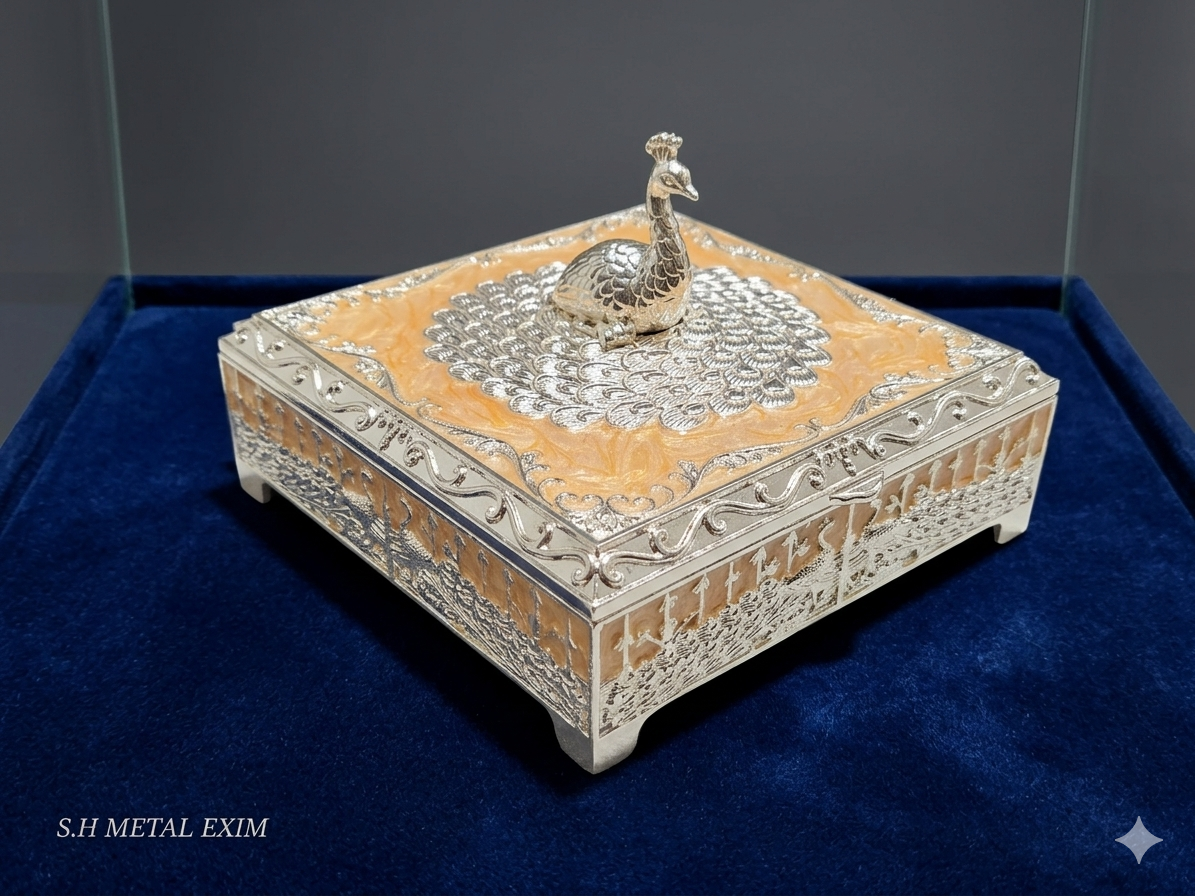 Imperial Peacock Keepsake Box