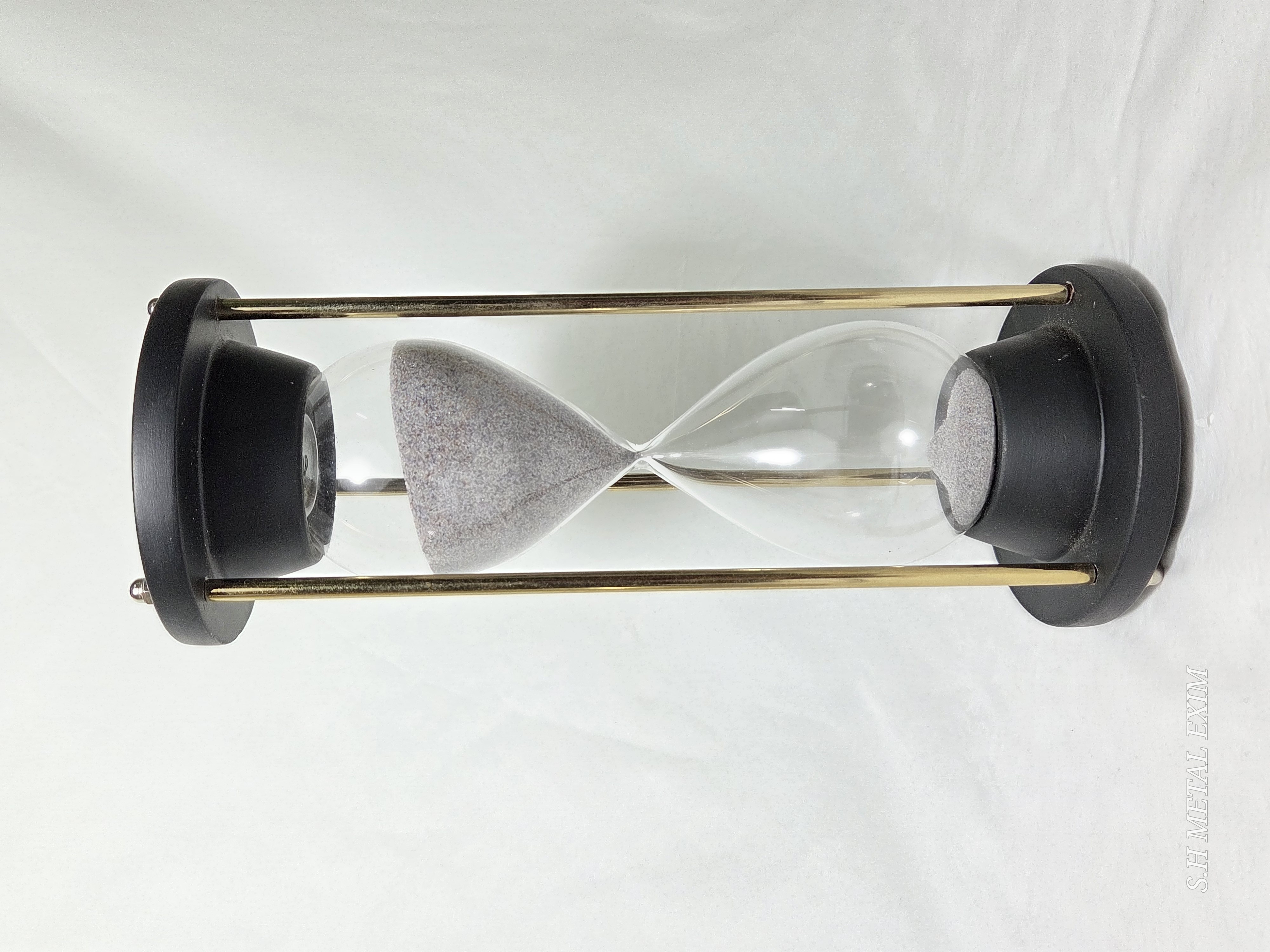 Matte Black Hourglass or Sand Timer