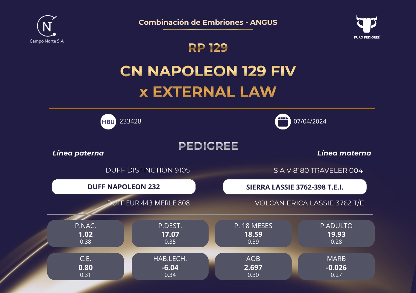 CN NAPOLEON 129 FIV x EXTERNAL LAW