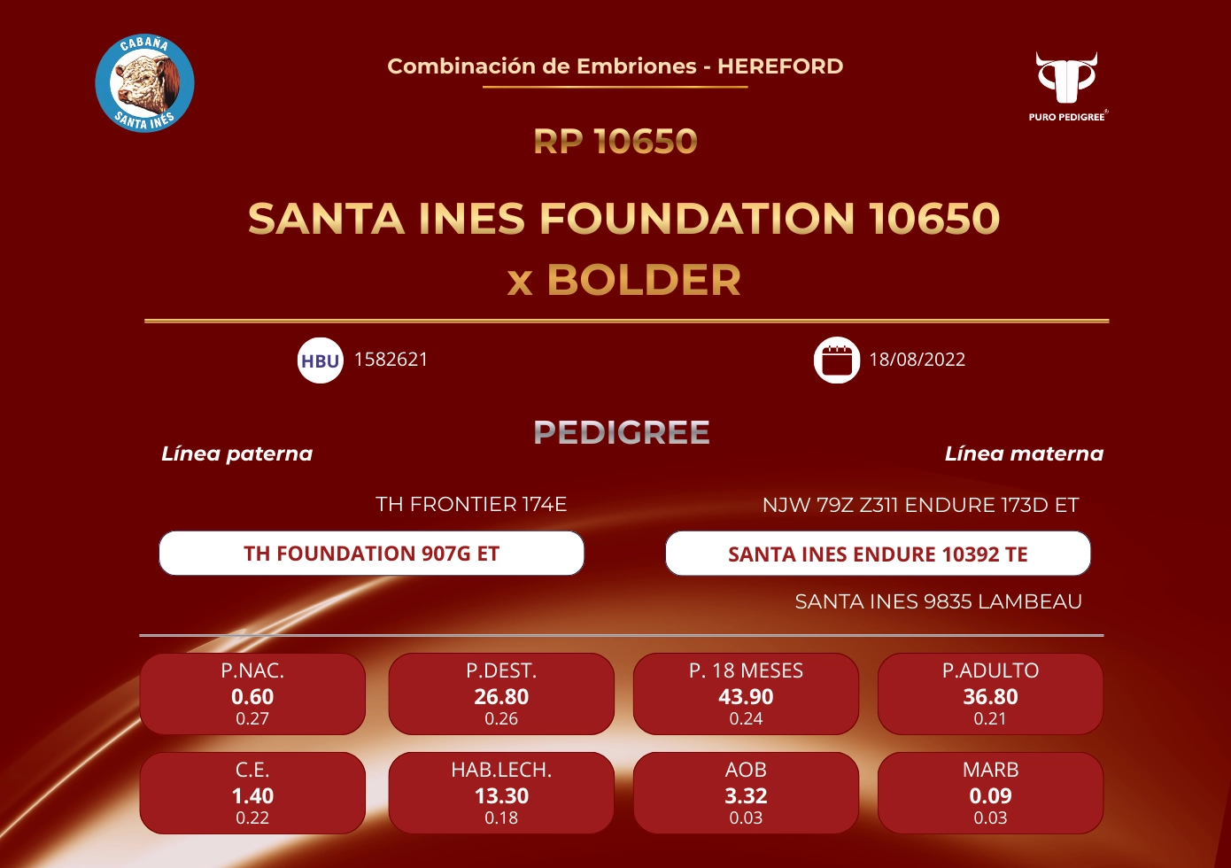SANTA INES FOUNDATION 10650 x BOLDER