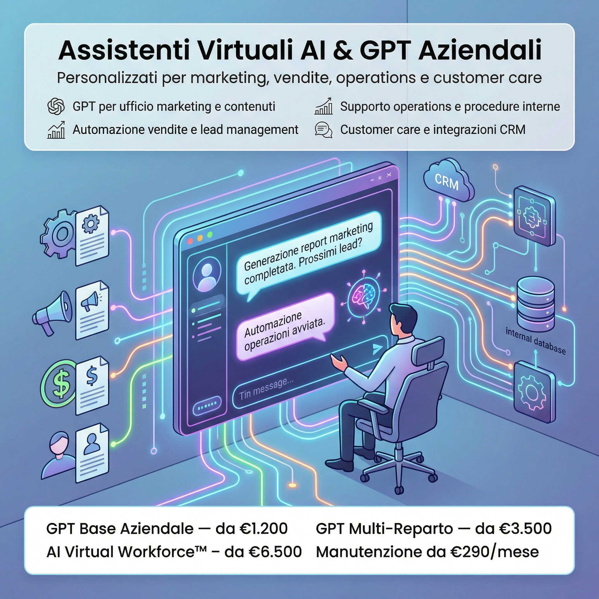 Assistenti Virtuali AI Personalizzati per Aziende e PMI