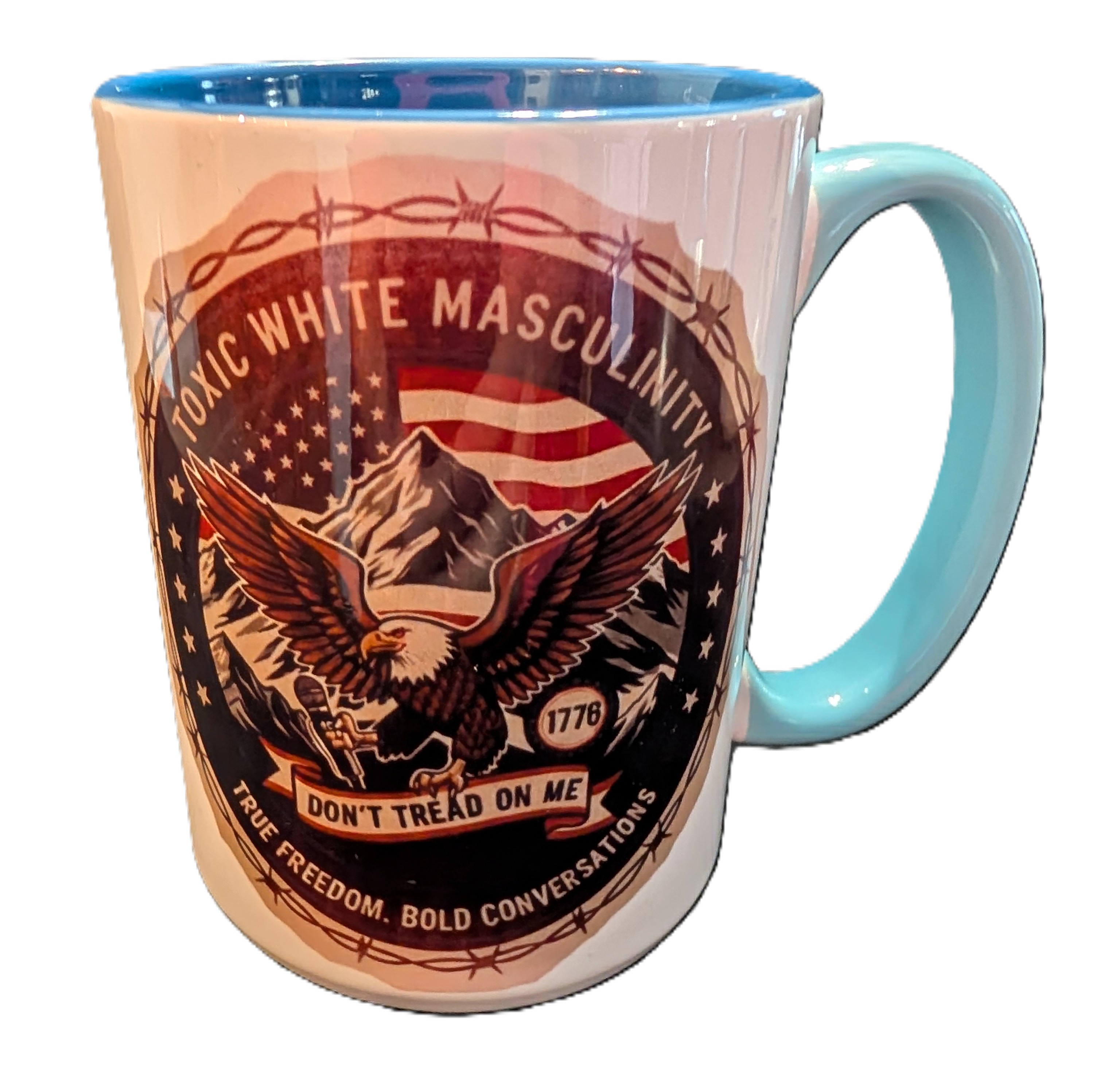 TWM Podcast round logo mug