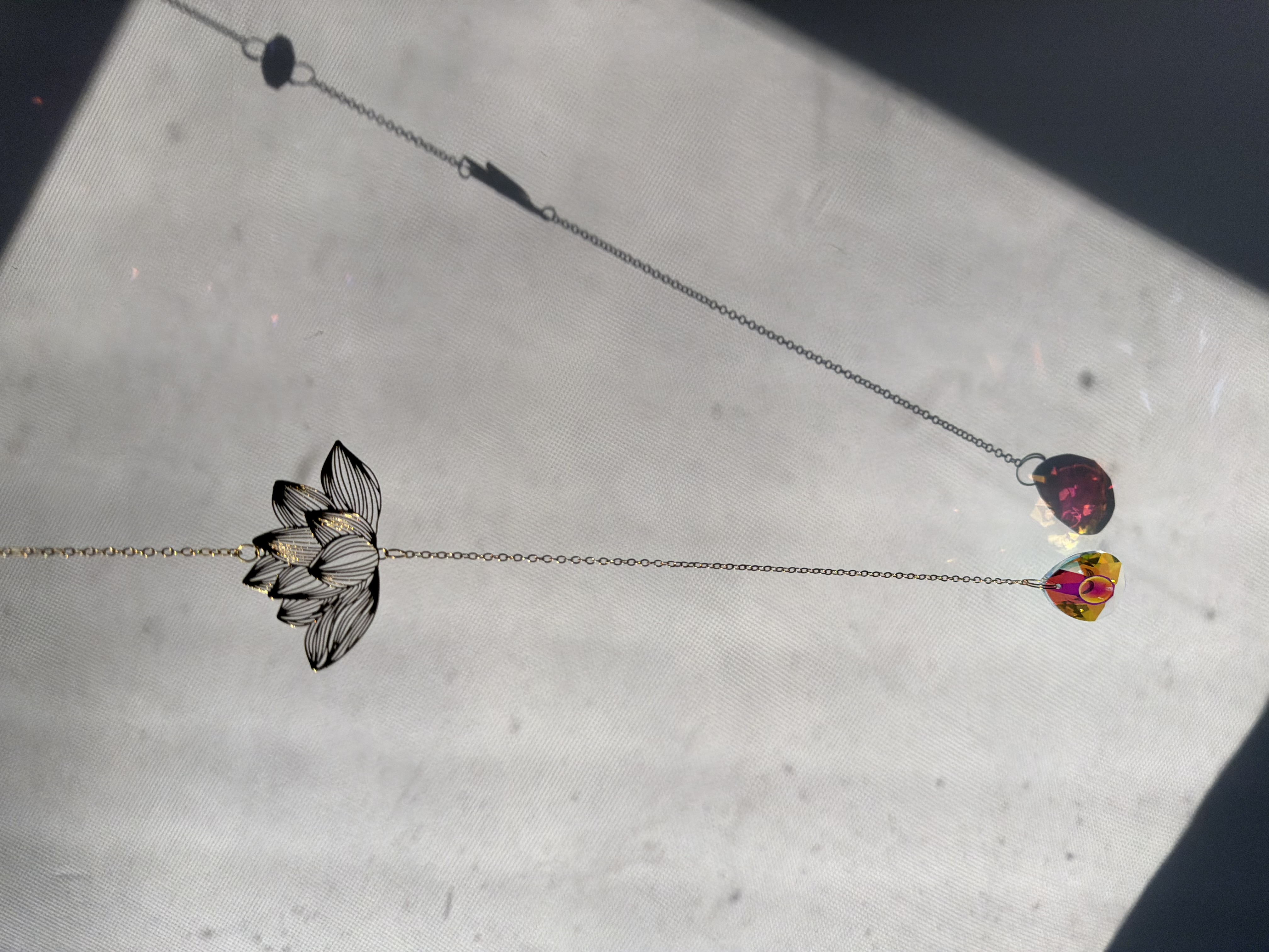 Crystal Lotus Sun Catcher