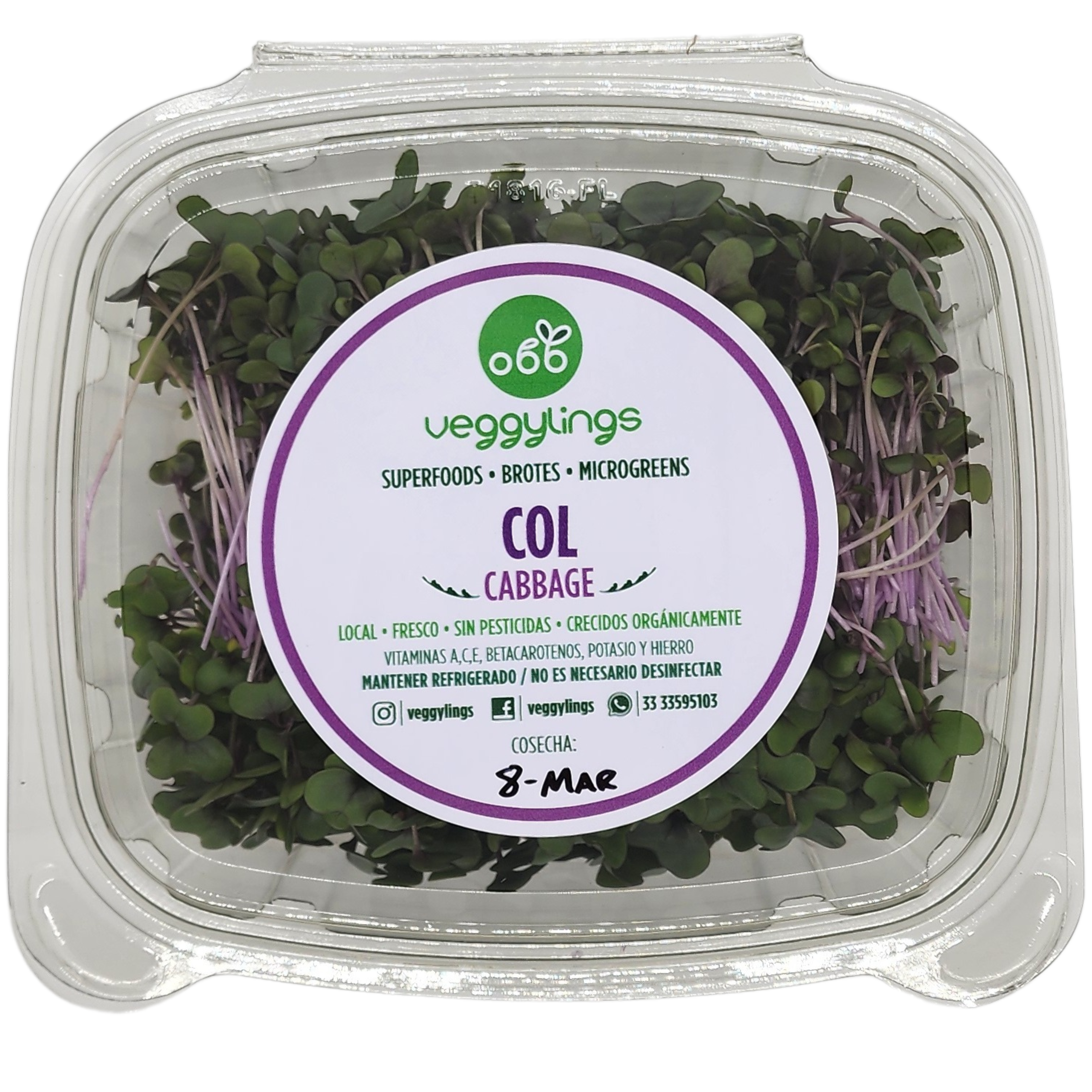 Brotes | Microgreens de Col Morada