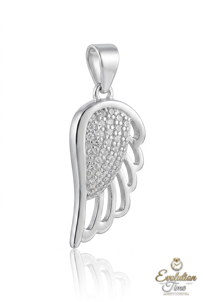 Dije Ala de Ángel en Plata