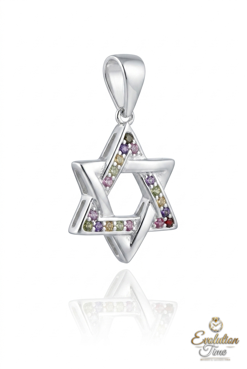 Dije Estrella de David en Plata