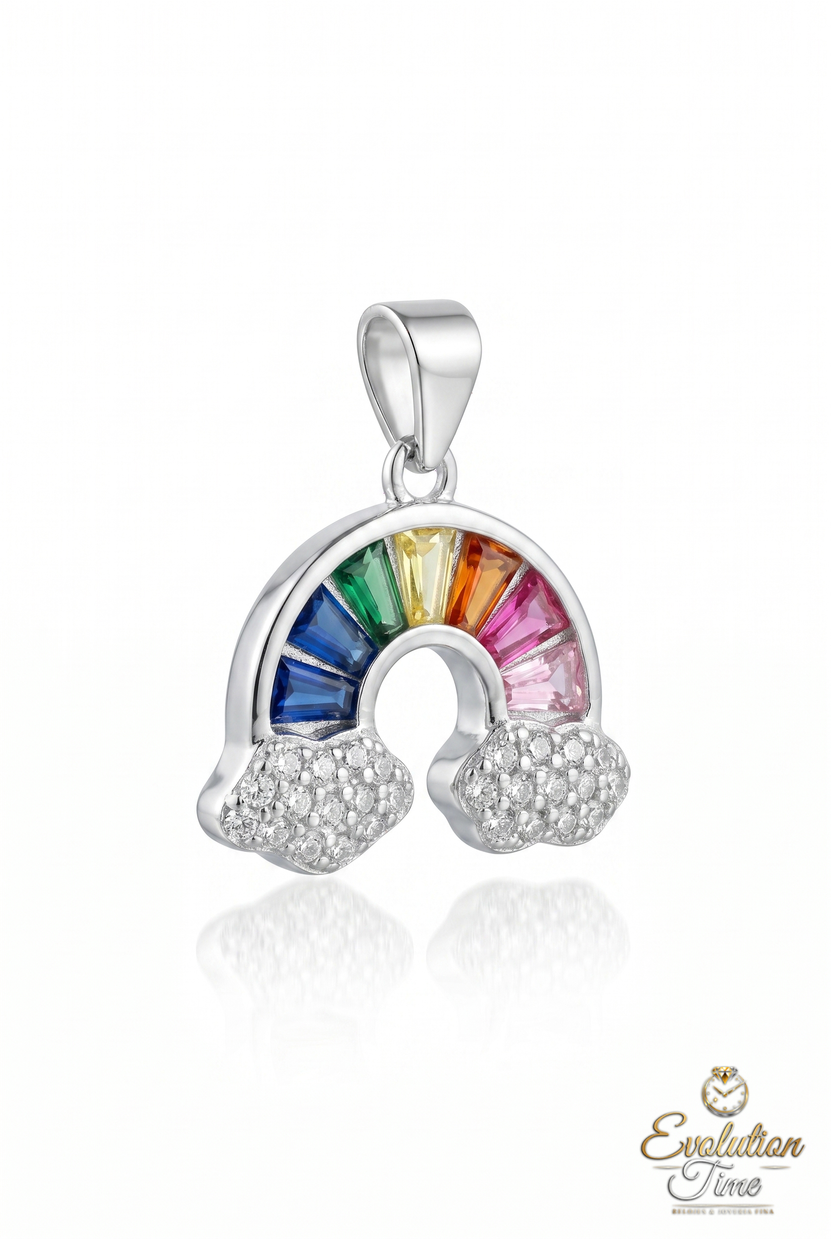 Dije arcoíris plata