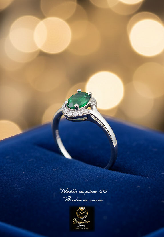 Anillo de Plata 925 con Piedra en Circon