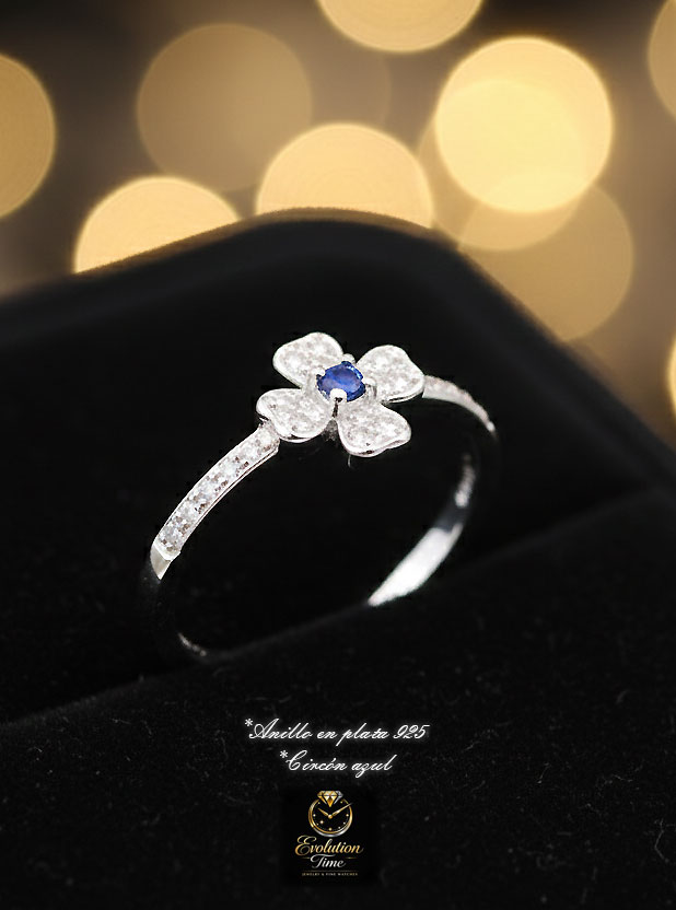 Anillo Flor Plata 925