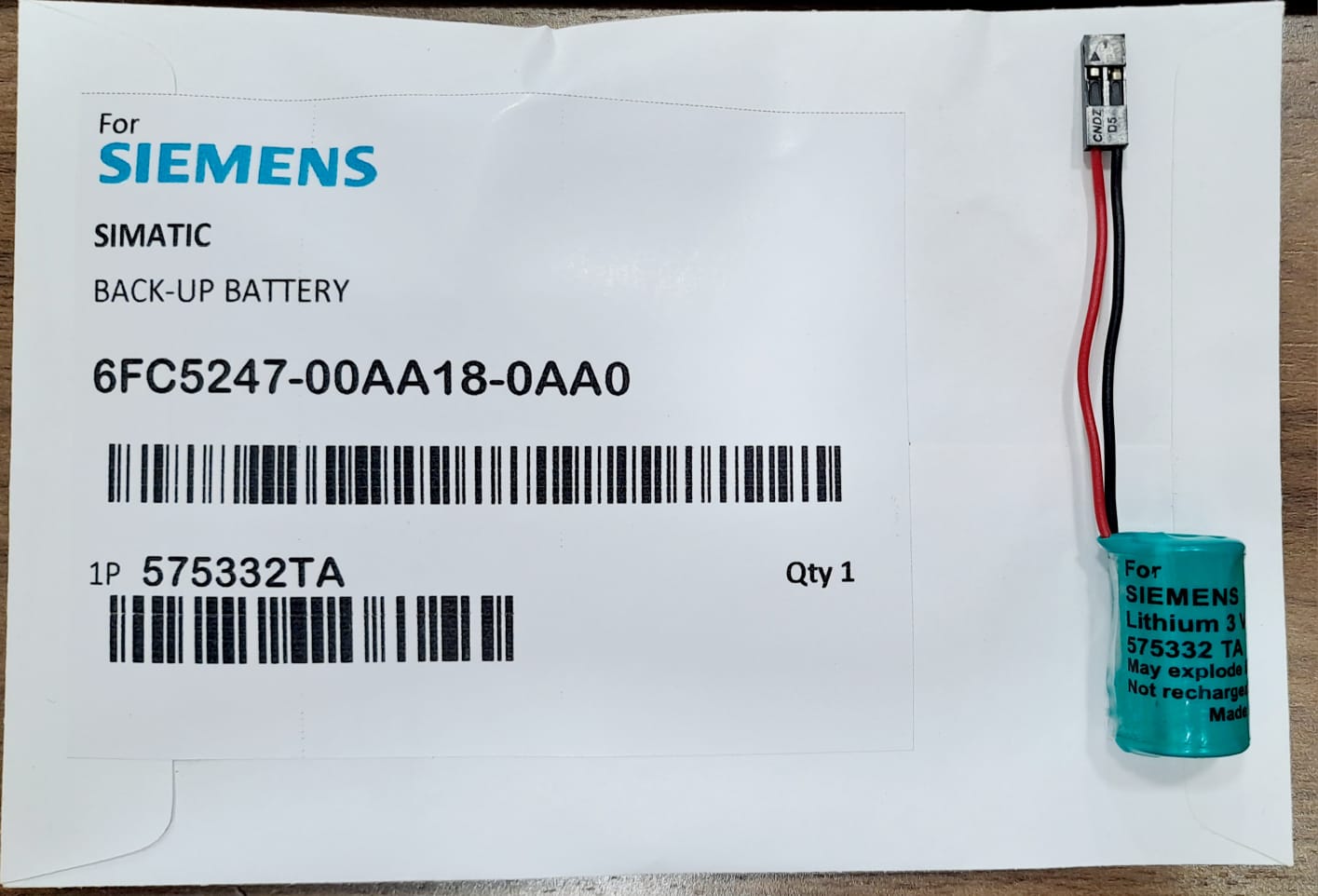 Siemens SIMATIC Back-Up Battery